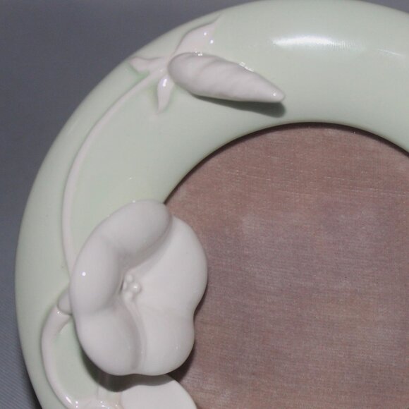 Fitz & Floyd Round Photo Frame | Vintage Picture Frame - Picture 3 of 5